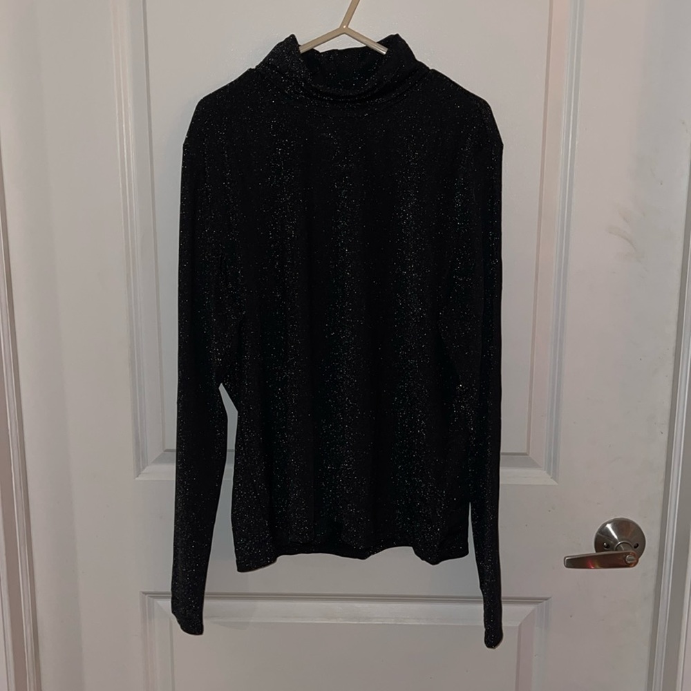 2XL black sparkle H&M turtleneck